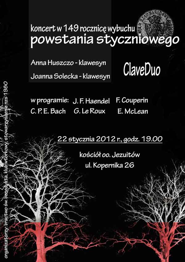 koncert w 149 rocznicę wybuchu powstania styczniowego 