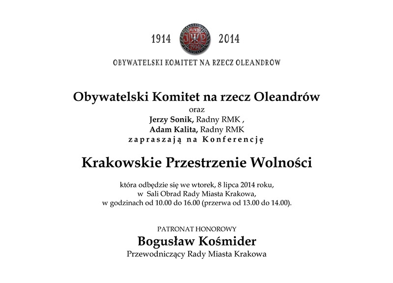 Krakowskie Przestrzenie Wolności