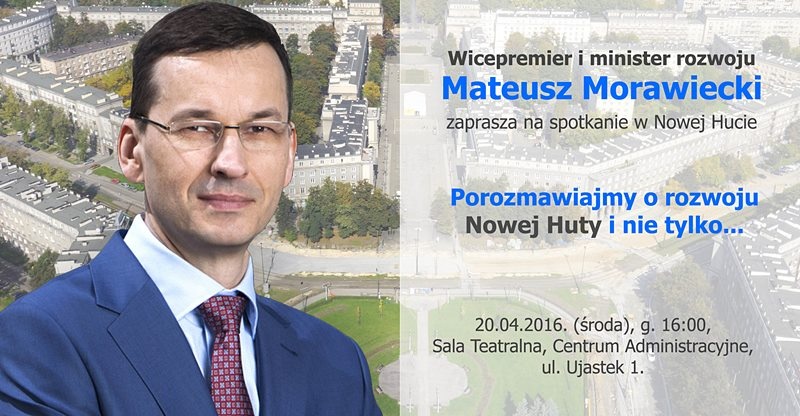 Mateusz Morawiecki spotkanie w Nowej Hucie