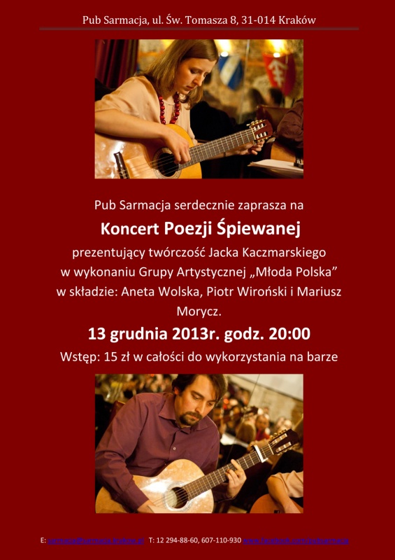 Koncert pieśni J. Kaczmarskiego