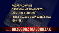 „Rozpracowanie organów kierowniczych NSZZ „Solidarność” przez Służbę Bezpieczeństwa 1980-1982”.